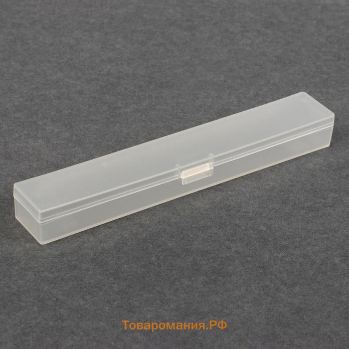 Бокс для хранения мелочей, 3.1×18.9×2.2 см, прозрачный