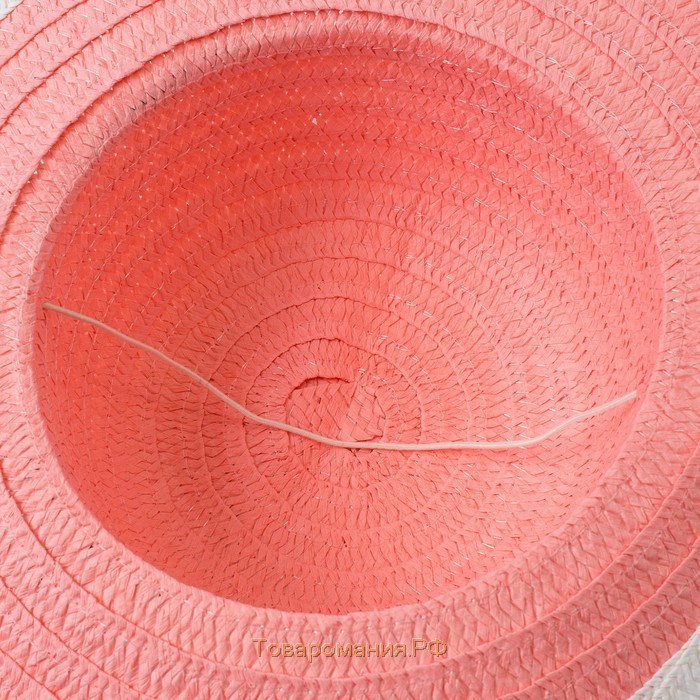 Шляпа для девочки MINAKU "Куколка", размер 50,  цвет розовый