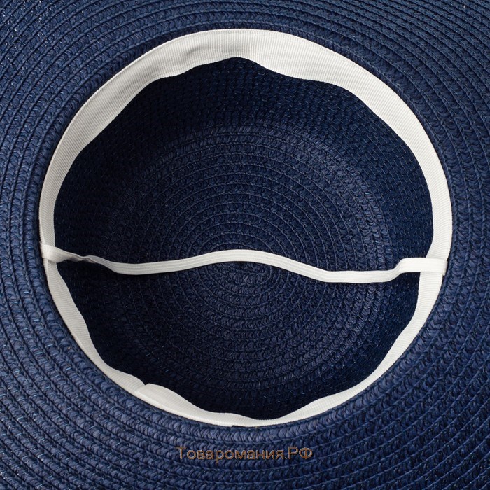 Шляпа женская MINAKU "Ocean", размер 56-58, цвет синий