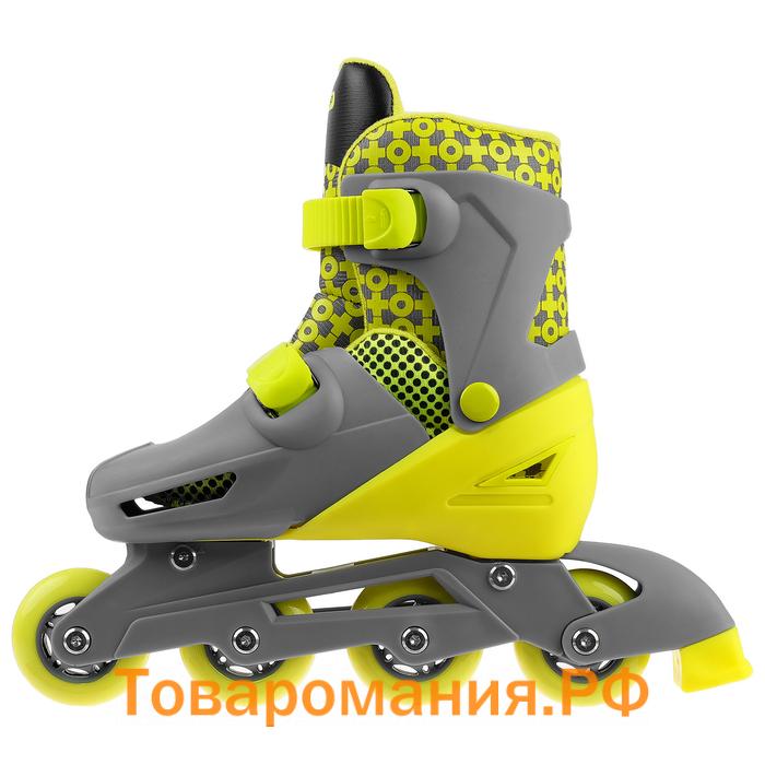 Роликовые коньки раздвижные ONLYTOP, р. 30-33, колёса PVC 64 мм