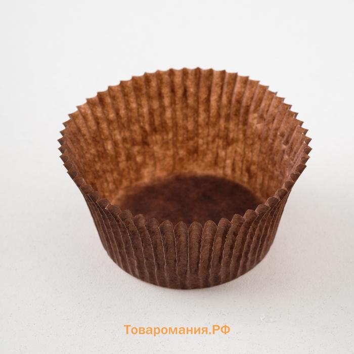 Форма для выпечки коричневая, 5.5×3.5 см