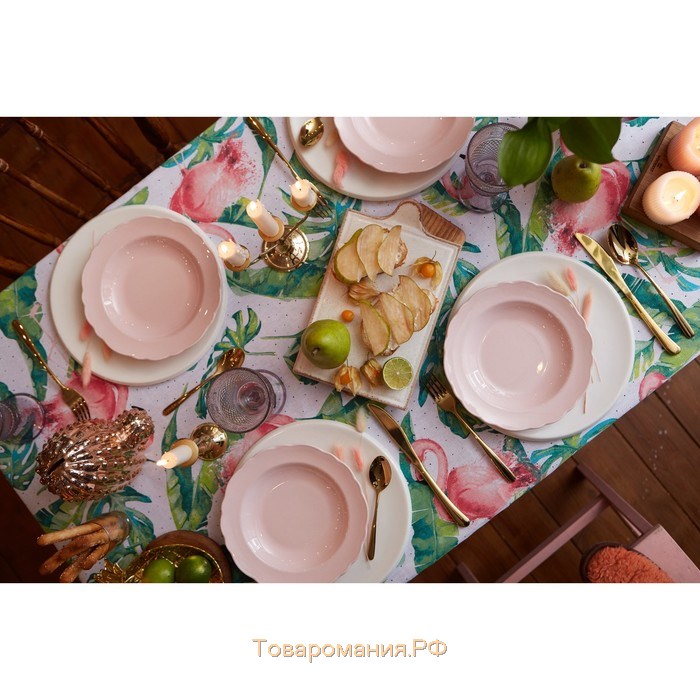 Скатерть "" Tropical kitchen 180х144 см, 100% хлопок, 164 г/м2