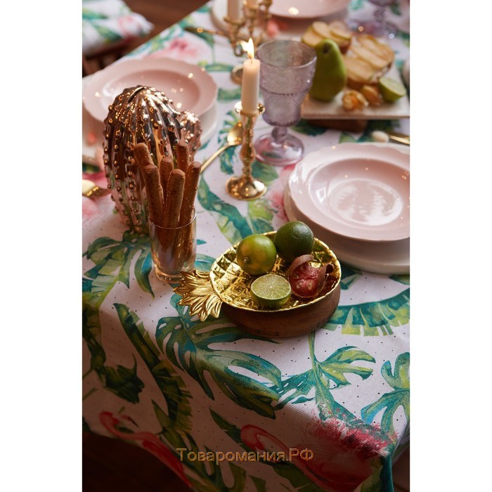 Скатерть "" Tropical kitchen 180х144 см, 100% хлопок, 164 г/м2