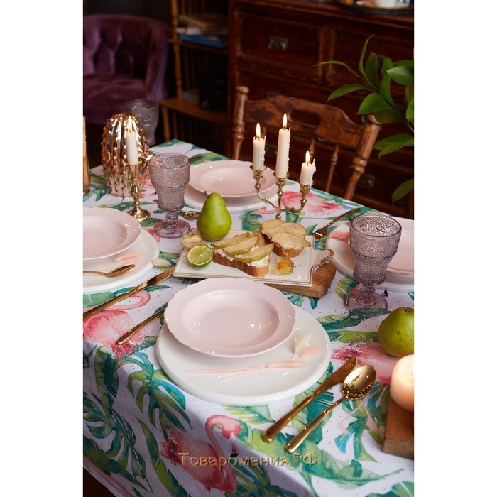 Скатерть "" Tropical kitchen 180х144 см, 100% хлопок, 164 г/м2