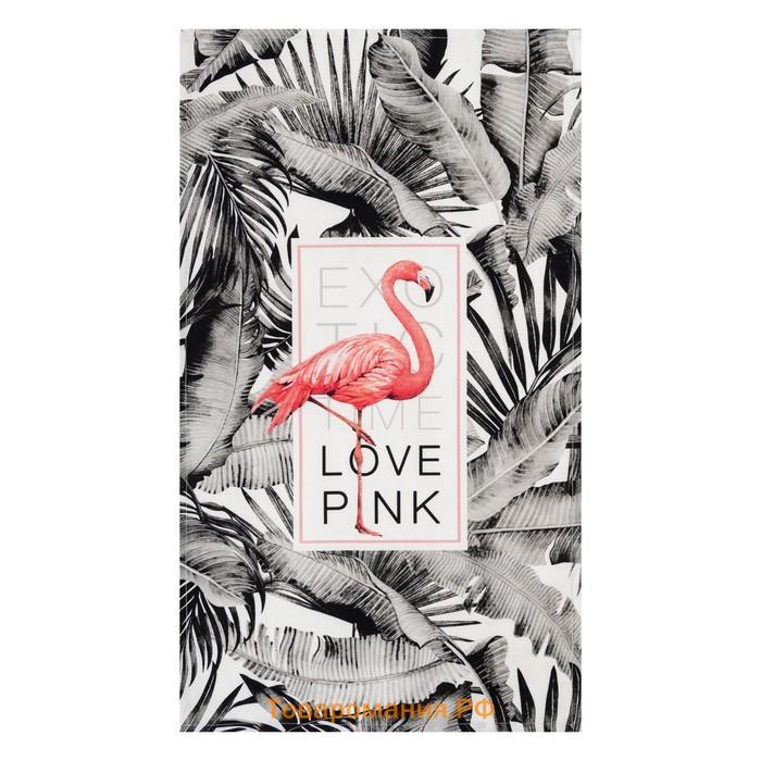 Полотенце "" LOVE PINK 40х73 см, 100% хл, саржа 190 гр/м2