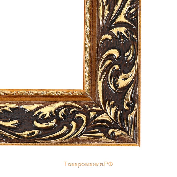 Рама для картин (зеркал) 40 х 40 х 4 см, дерево "Версаль", золотая
