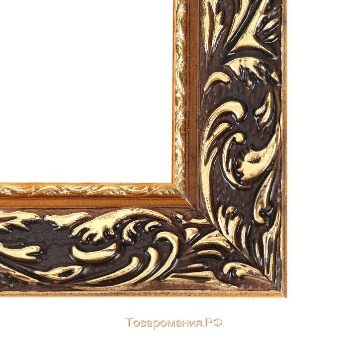 Рама для картин (зеркал) 60 х 80 х 4 см, дерево "Версаль", золотая