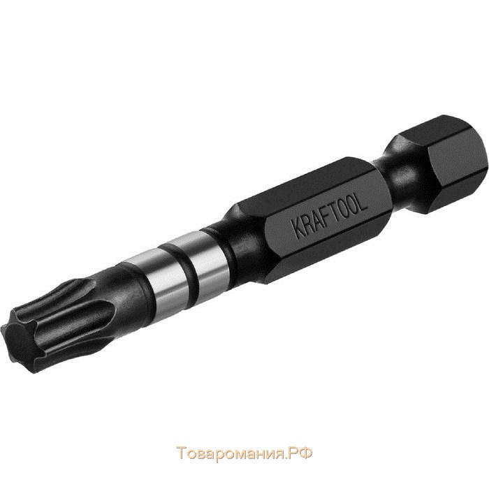 Биты KRAFTOOL Impact Pro 26195-30-50-S10, Е 1/4", 50 мм, TX30, 10 шт., TORX, кейс