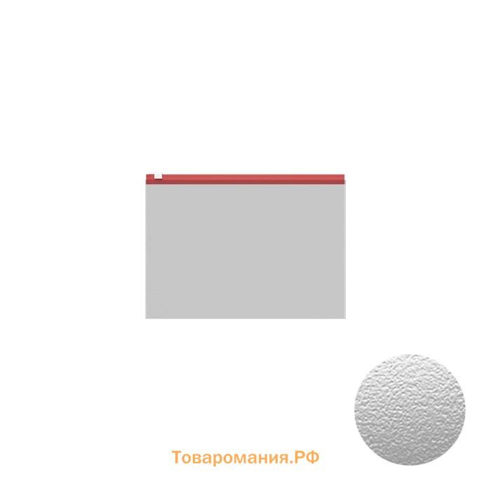 Папка-конверт на ZIP-молнии С6 ( 175×117 мм), 120 мкм, ErichKrause Fizzy Clear, c цветной молнией, тиснение, до 100 листов, микс