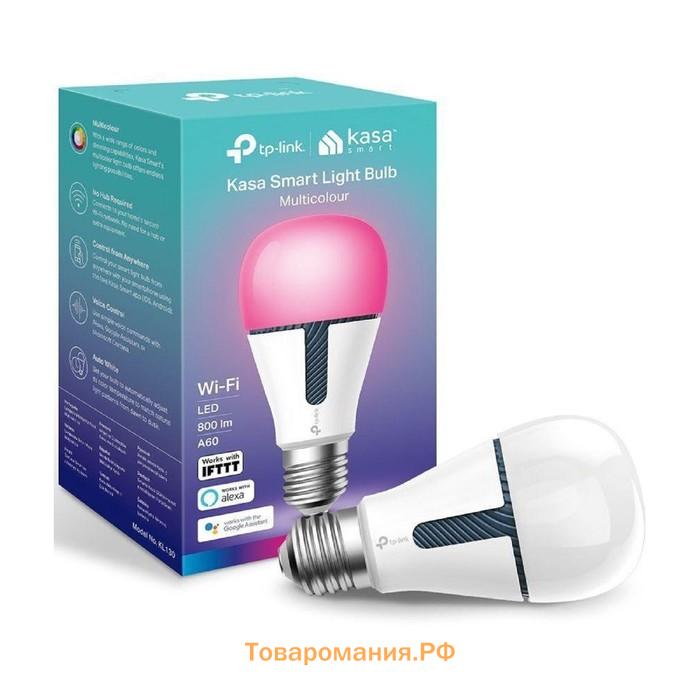 Умная лампа TP-Link Kasa, E27, Wi-Fi, 10 Вт, 800 Лм (KL130)