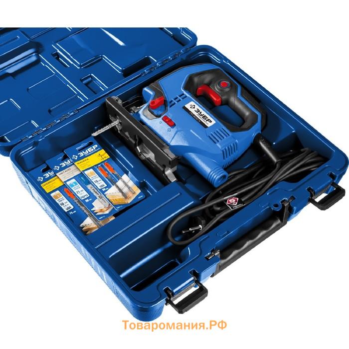 Лобзик электрический "ЗУБР" ЛП-500 К, 500 Вт, ход 18 мм, 600-3000 ход/мин, кейс