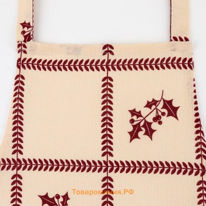 Фартук "" Merry Christmas 60х65см, 100%хл, рогожка 164 г/м2