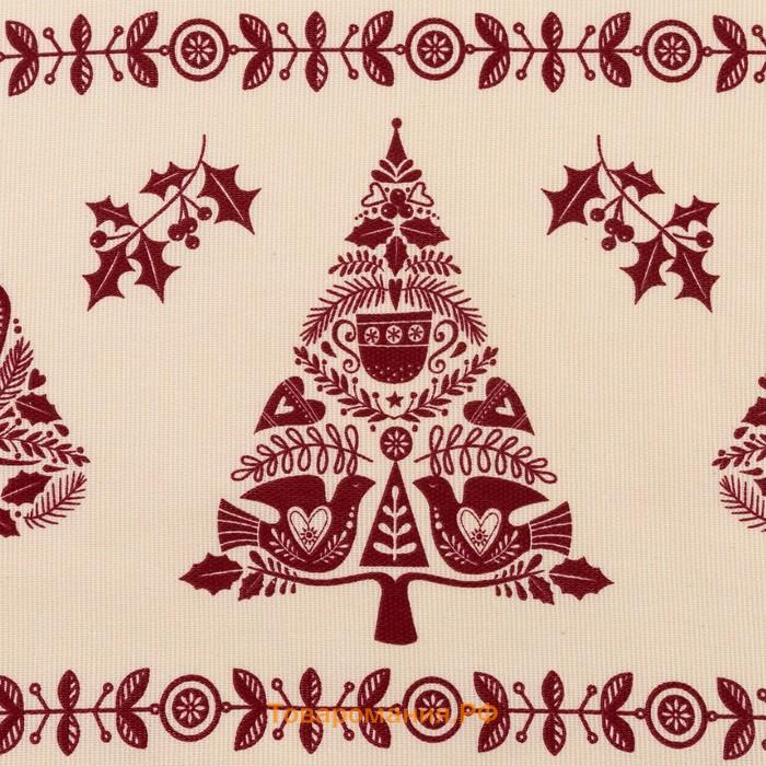 Фартук "" Merry Christmas 60х65см, 100%хл, рогожка 164 г/м2