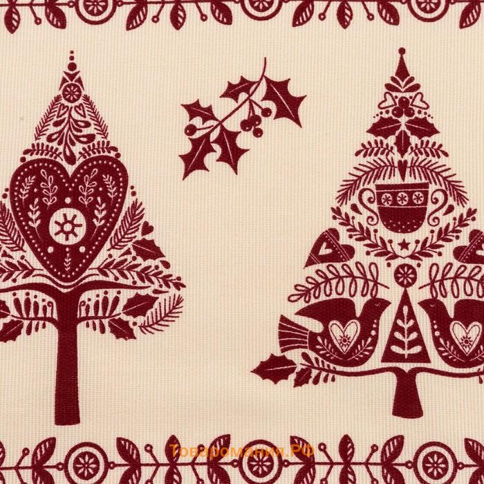 Полотенце "" Merry Christmas 40х70см, 100%хл, рогожка 164 г/м2