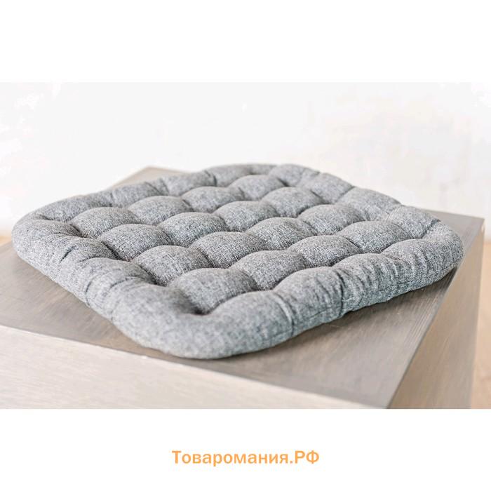 Подушка для йоги «БИО», 40х40 см, цвет серый