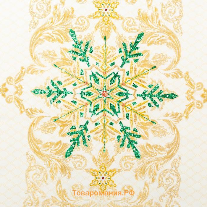 Набор столовый  "Golden Christmas" скатерть 150*220 +/-3см с ГМВО, салф.40х40см - 12шт,