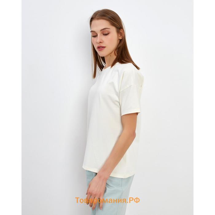 Футболка женская MINAKU REGULAR FIT: белая, р-р 48