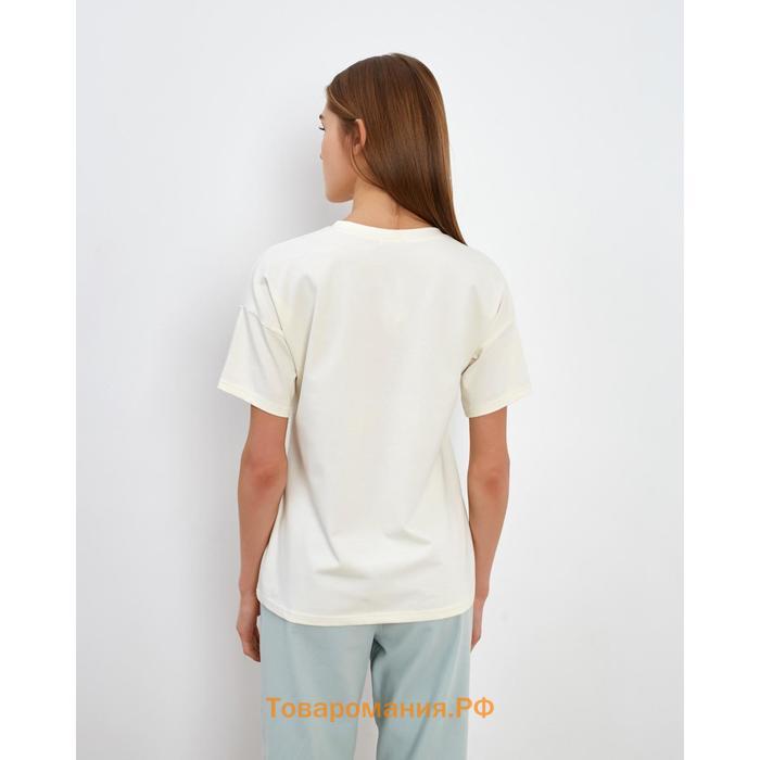 Футболка женская MINAKU REGULAR FIT: белая, р-р 48