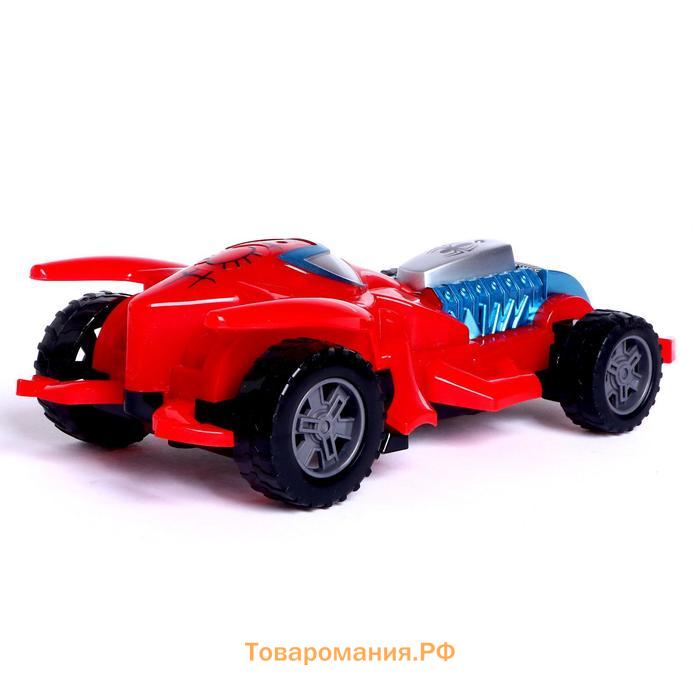 Машина радиоуправляемая Spider-Car, работает от батареек, МИКС