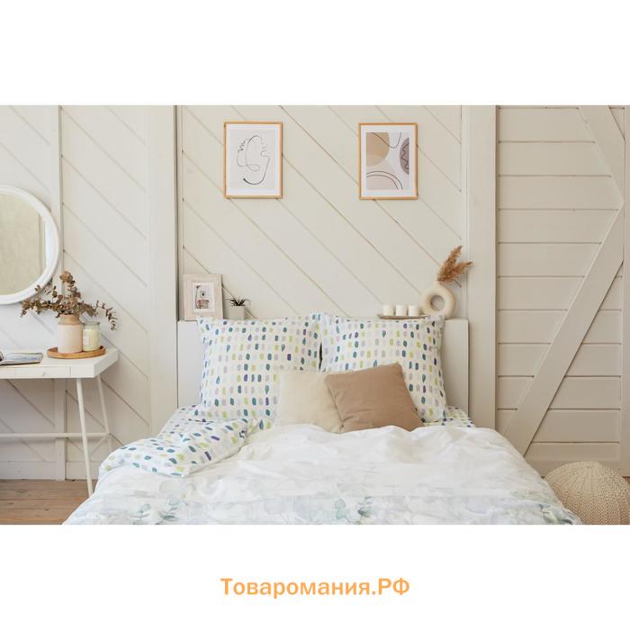 Постельное бельё «» Дуэт Eucalyptus 143х215 см - 2 шт, 220х240 см, 70х70 см - 2 шт