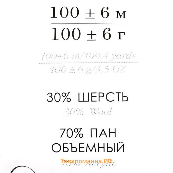 Пряжа "Народная традиция" 30% шерсть 70% акрил 100м/100гр (29-Роз.сирень)