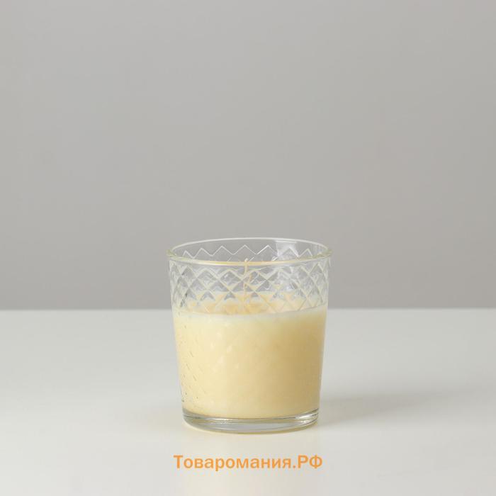 Свеча ароматическая в стакане "Ваниль", подарочная упаковка, 8х8,5 см, 30 ч