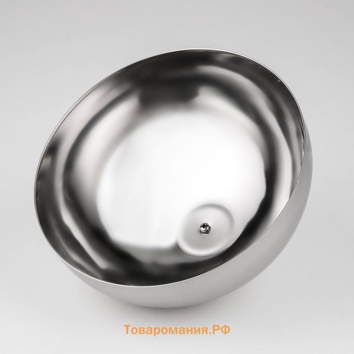 Крышка-Клош, 24×24×13.5 см, круглая, нержавеющая сталь