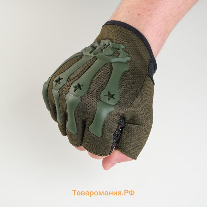 Перчатки без пальцев тактические мужские Storm tactic размер - M, хаки