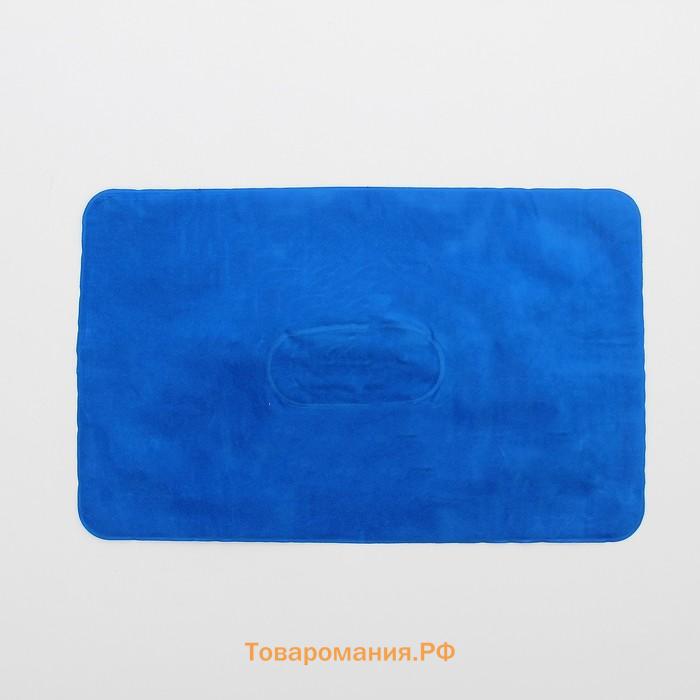 Подушка дорожная, надувная, 38×24 см, МИКС