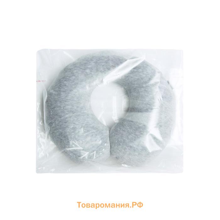 Подушка для шеи Soft Bagel, размер 23x28 см, цвет серый