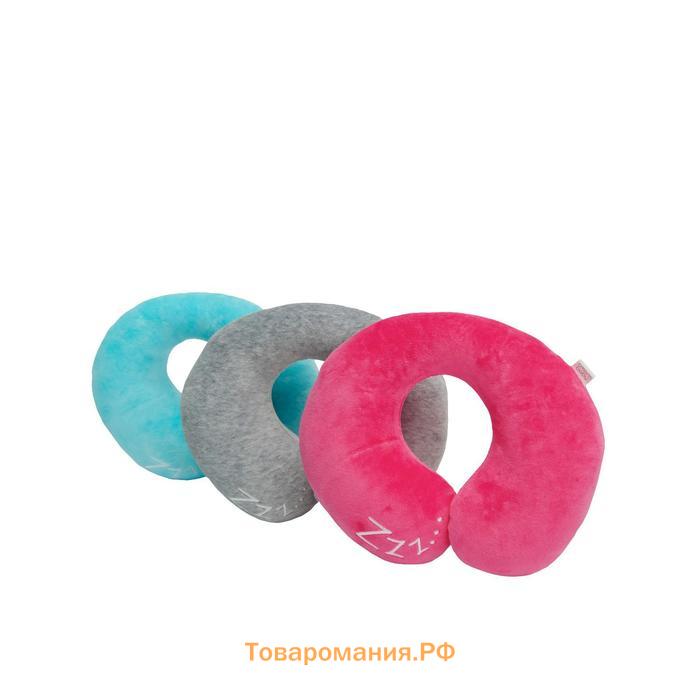 Подушка для шеи Soft Bagel, размер 23x28 см, цвет голубой