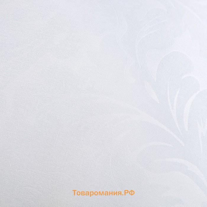 Подушка Адамас 50х70 см, искусственный лебяжий пух, микрофибра, МИКС, полиэстер