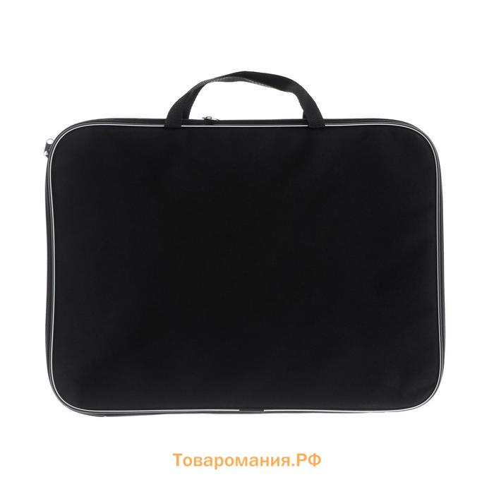 Папка для чертежей и рисунков А3, 470 х 350 х 20 мм, с ручками, текстильная, Calligrata "Динозаврики"