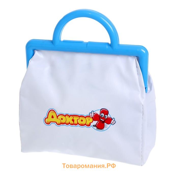 Набор медсестры, 8 предметов с сумкой, свет, звук