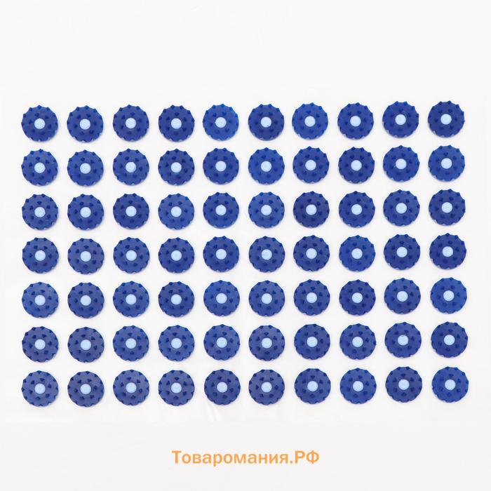 Аппликатор "Кузнецова", 70 колючек, пленка, 23 х 32 см, синий.