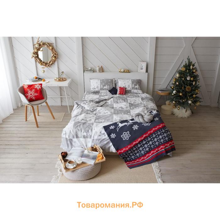 Постельное белье LoveLife 1,5сп " New year forest" 143*215см,150*225см,50*70см-2шт