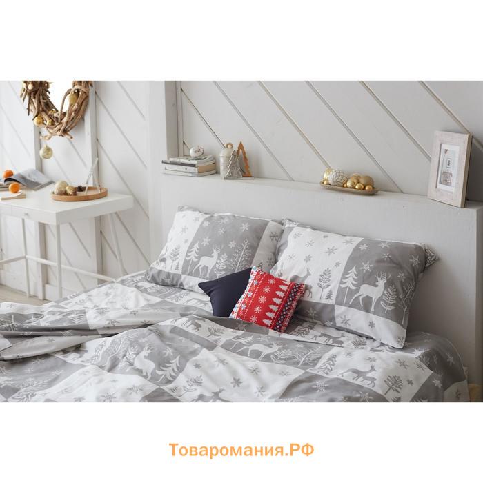 Постельное белье LoveLife 1,5сп " New year forest" 143*215см,150*225см,50*70см-2шт