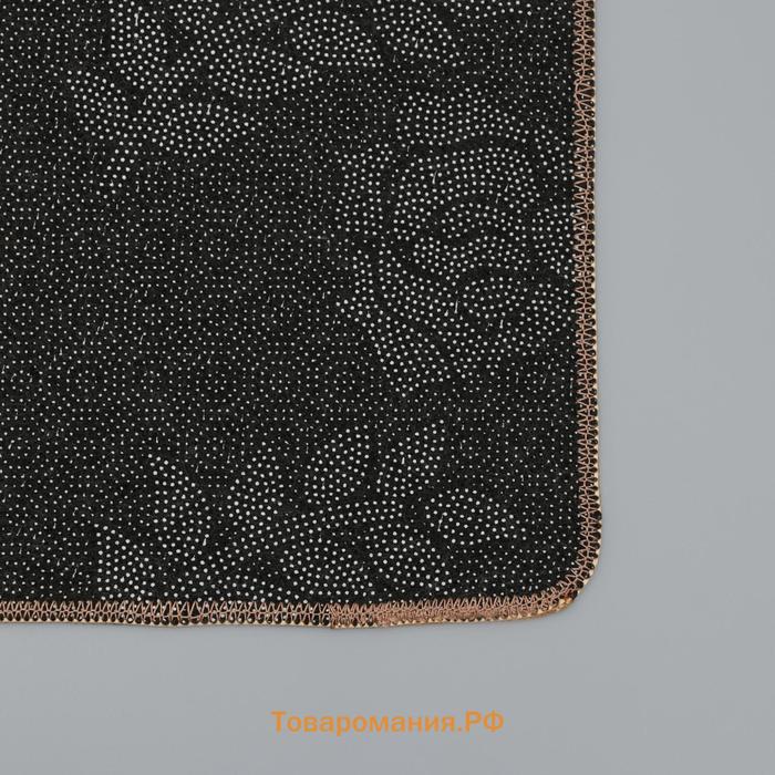 Коврики для ванной и туалета  «Ракушки», 3 шт., 50×80, 50×40, 40×43 см