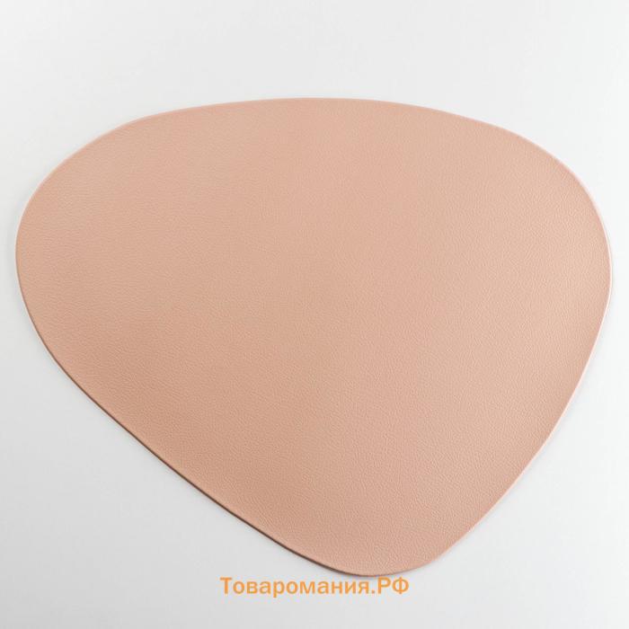 Салфетка сервировочная на стол «Тэм», 45×35 см, цвет персиковый