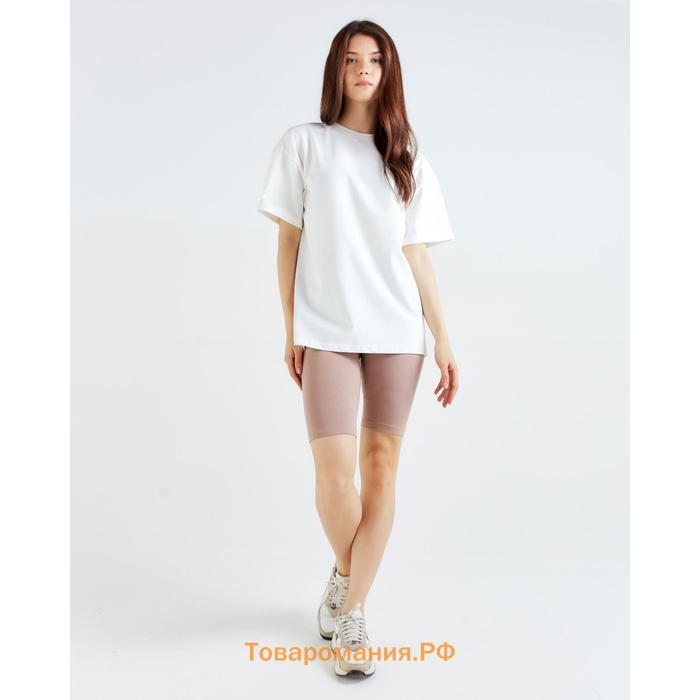 Футболка женская MINAKU OVERSIZE FIT: экрю, р-р 42