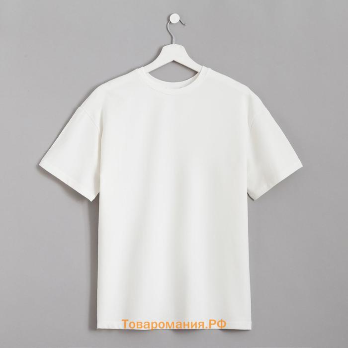 Футболка женская MINAKU OVERSIZE FIT: экрю, р-р 42