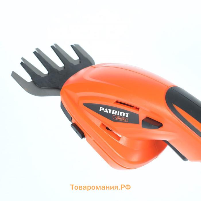 Ножницы-кусторез аккумуляторные PATRIOT CSH272 7.2 В, 1.3 Ач, Li-ion, лезвие 17см, рез 8 мм