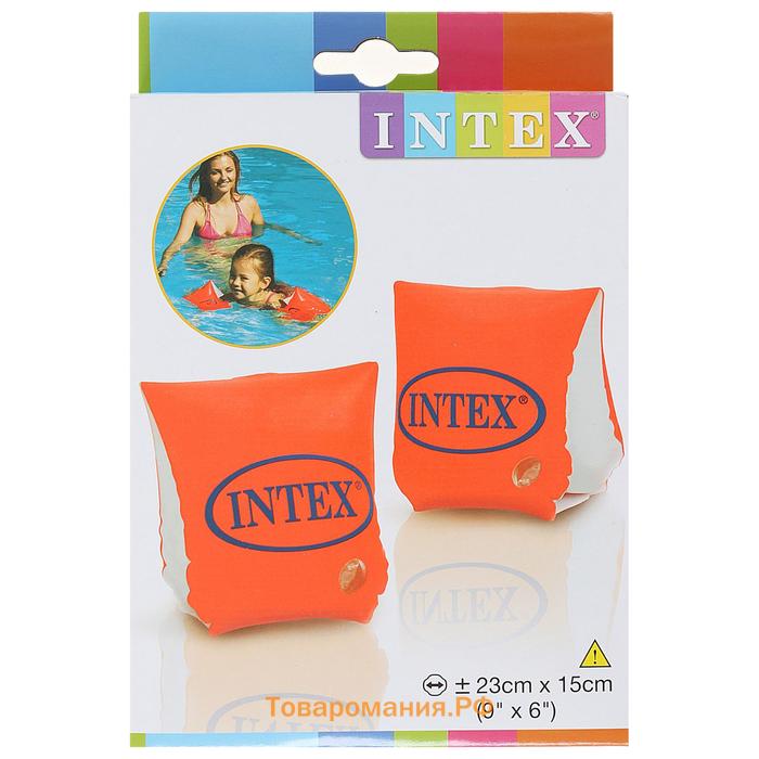 Нарукавники «Делюкс», 23 х 15 см, от 3-6 лет, 58642NP INTEX