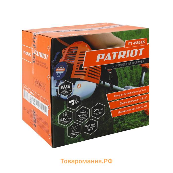 Триммер бензиновый PATRIOT PT4555ESCountry, 1.84 кВт, 2.5 л.с, 8000 об/мин, скос 46/25.5 см