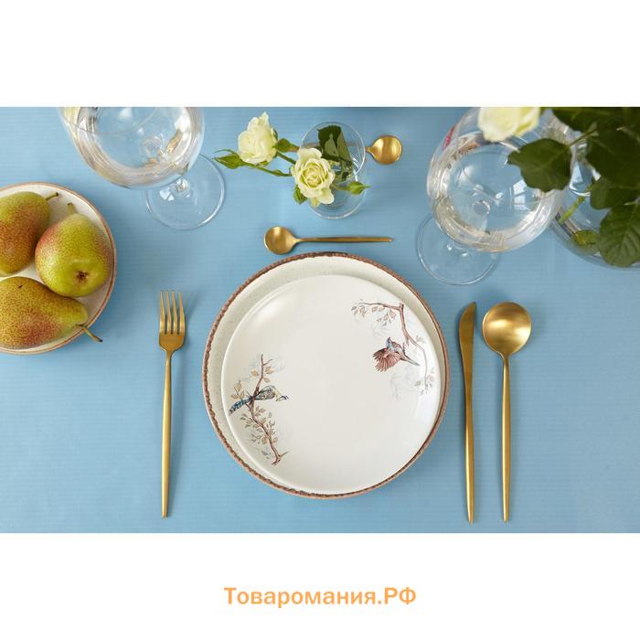 Скатерть  Elegance 150*220 +/-3см, цв.серо-синий, пл. 192 г/м2, хл с ВГМО