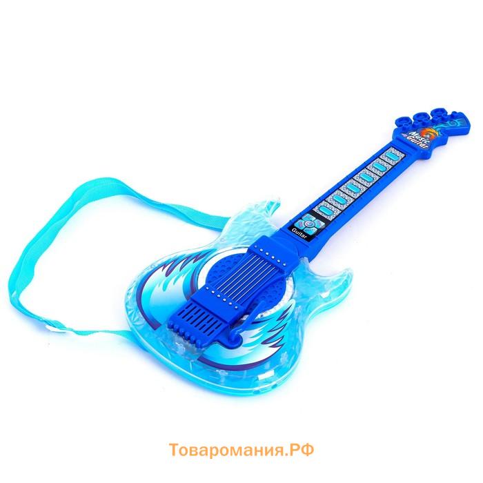 Игрушка музыкальная гитара «Играй и пой», с двойным микрофоном, звуковые эффекты