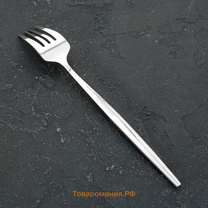 Вилка столовая Magistro «Блинк», 21.5×3 см, нержавеющая сталь, серебристая