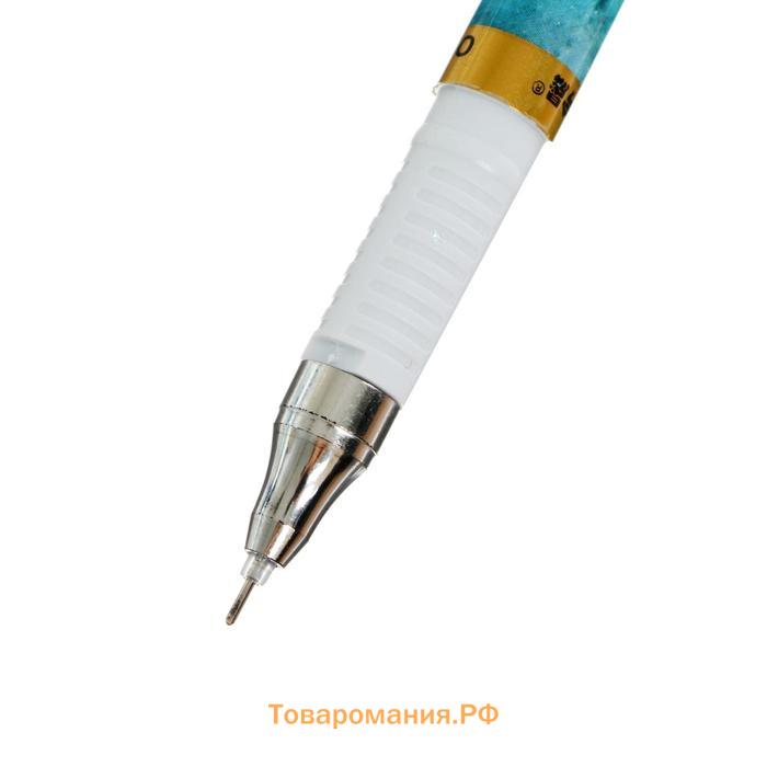 Ручка гелевая "Космос" 0.5 мм, стержень чёрный, корпус с рисунком (штрихкод на штуке)
