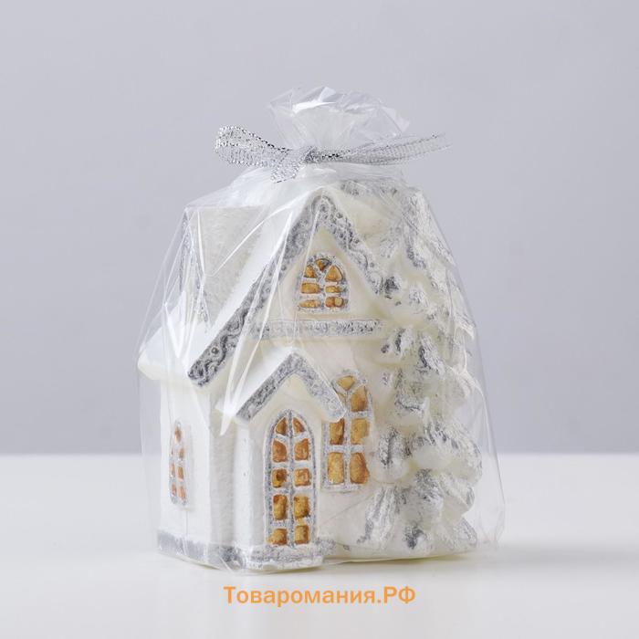 Свеча декоративная "Снежный домик", 9,5х8х5 см