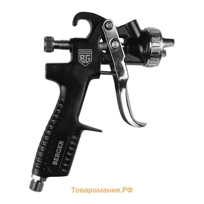 Краскопульт пневматический BERGER «ГРАУ» BG1368, HP, 30 DIN, 4.5 атм, 1/4F, сопло 1.5 мм